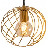 Lampa wisząca druciana kula Danza 25cm matowe złoto Lucide