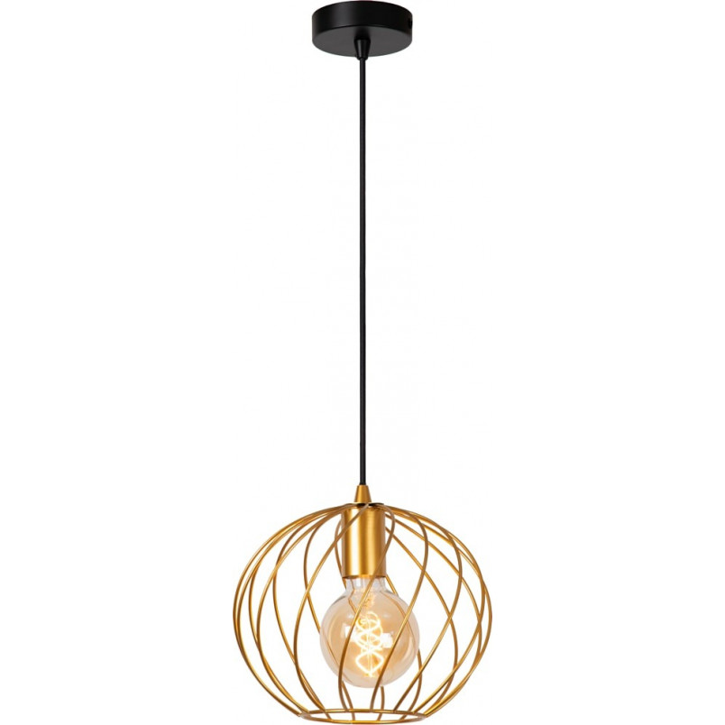 Lampa wisząca druciana kula Danza 25cm matowe złoto Lucide