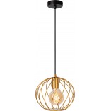 Lampa wisząca druciana kula Danza 25cm matowe złoto Lucide