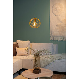 Lampa wisząca druciana kula Danza 25cm matowe złoto Lucide