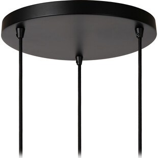 Lampa wisząca Danza | 3 czarne kule | Lucide