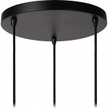 Lampa wisząca Danza | 3 czarne kule | Lucide