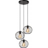 Lampa wisząca Danza | 3 czarne kule | Lucide
