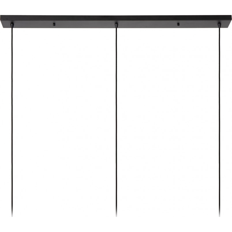 Lampa wisząca 3 druciane kule Danza 130cm czarna Lucide