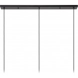 Lampa wisząca 3 druciane kule Danza 130cm czarna Lucide