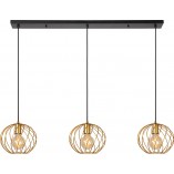 Lampa Wisząca Danza 3 Kule Mosiądz | Lucide