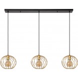 Lampa Wisząca Danza 3 Kule Mosiądz | Lucide