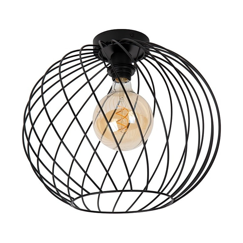 Plafon Lucide Danza 40cm Czarny - Loftowy Design