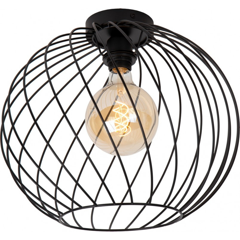 Plafon Lucide Danza 40cm Czarny - Loftowy Design
