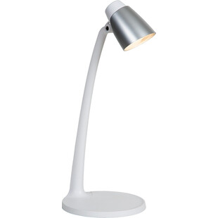 Lampa biurkowa Ludo LED biało-srebrna Lucide