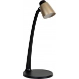 Lampa biurkowa Ludo LED | Mosiężna, Czarna | Lucide
