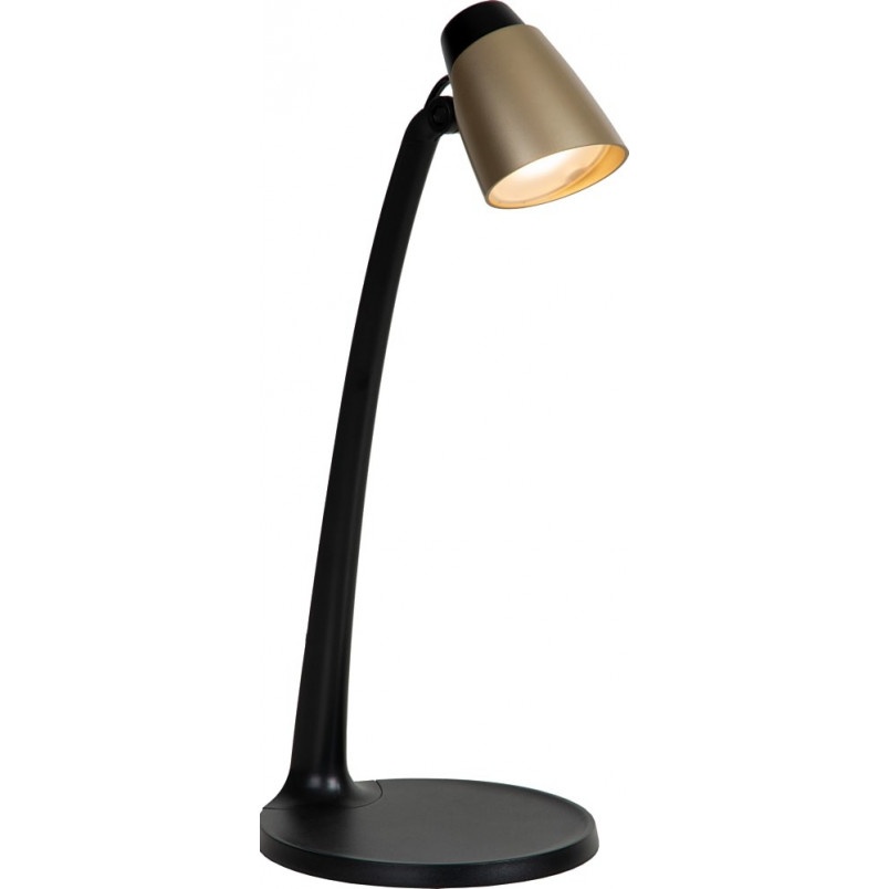 Lampa biurkowa Ludo LED | Mosiężna, Czarna | Lucide