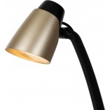 Lampa biurkowa Ludo LED | Mosiężna, Czarna | Lucide