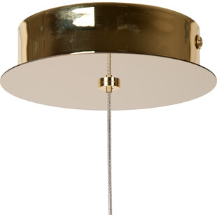 Lampa wisząca glamour Cintra 11cm przeźroczysty / mosiądz Lucide