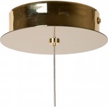 Lampa wisząca glamour Cintra 11cm przeźroczysty / mosiądz Lucide
