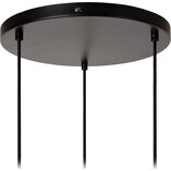 Lampa wisząca 3 szklane kule Monsaraz zielony / bursztynowy Lucide