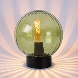 Lampa stołowa szklana Monsaraz zielona | Lucide