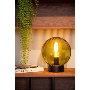 Lampa stołowa szklana Monsaraz zielona | Lucide