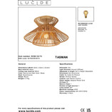 Plafon pleciony boho Tasman 32cm Lucide