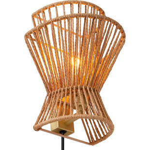 Kinkiet Boho Tasman Lucide | Brązowy, Papier | Kup online