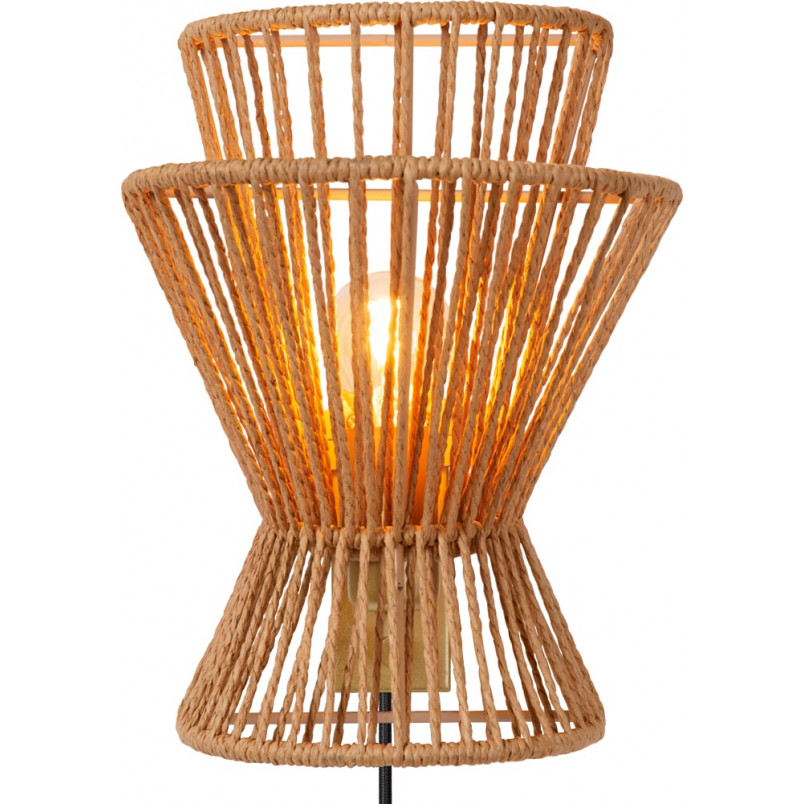 Kinkiet Boho Tasman Lucide | Brązowy, Papier | Kup online