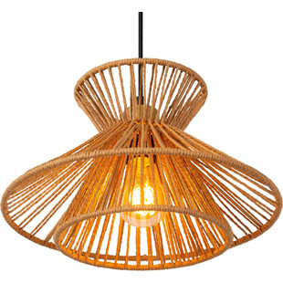Lampa Wisząca Boho Tasman III | Lucide - Brązowa, Papierowa