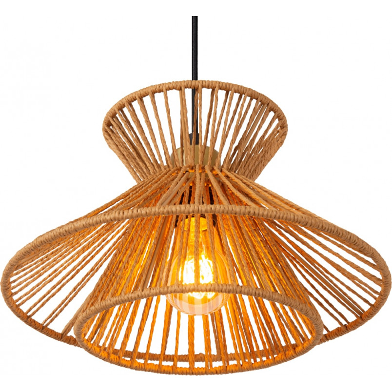 Lampa Wisząca Boho Tasman III | Lucide - Brązowa, Papierowa