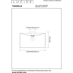 Plafon bambusowy Tanselle 40cm | Lucide - Boho & Eko