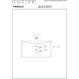 Plafon bambusowy Tanselle 40cm | Lucide - Boho & Eko