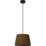 Lampa wisząca zielona Woolly Lucide | E27, regulowana wysokość