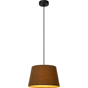 Lampa wisząca z wełnianym kloszem Woolly 28cm zielona Lucide