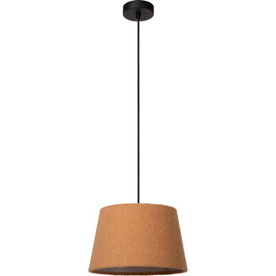 Lampa wisząca z wełnianym kloszem Woolly 28cm żółta Lucide