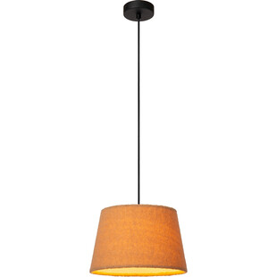 Lampa wisząca z wełnianym kloszem Woolly 28cm żółta Lucide