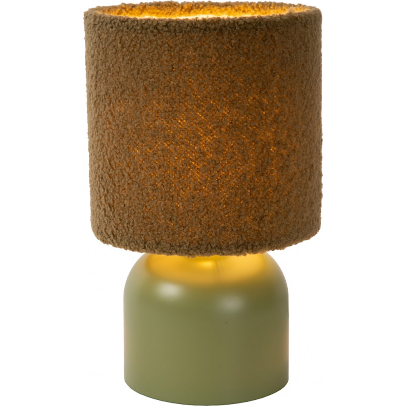 Lampa stołowa Woolly zielona Lucide | Elegancki design