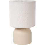 Lampa stołowa Woolly kremowa Lucide | Elegancki design