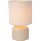 Lampa stołowa Woolly kremowa Lucide | Elegancki design