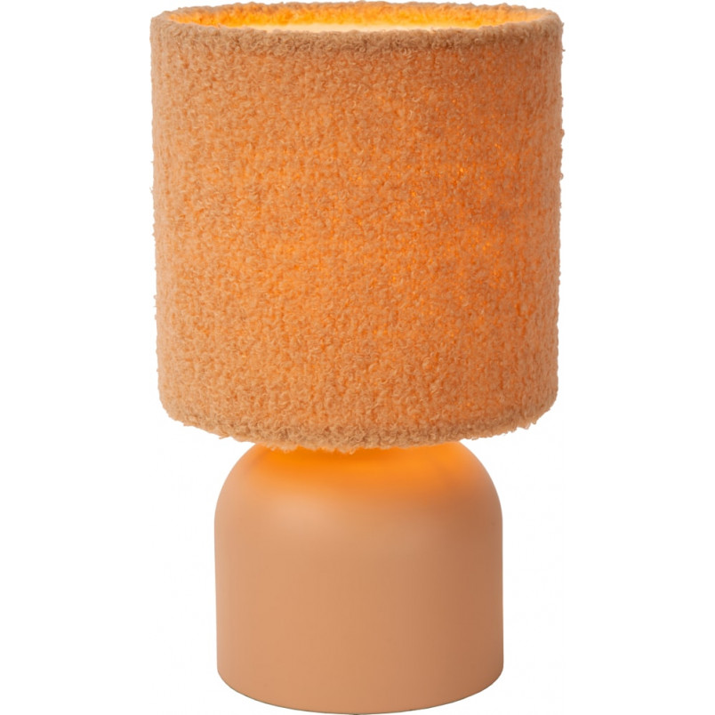 Lampa stołowa z wełnianym kloszem Woolly żółta Lucide