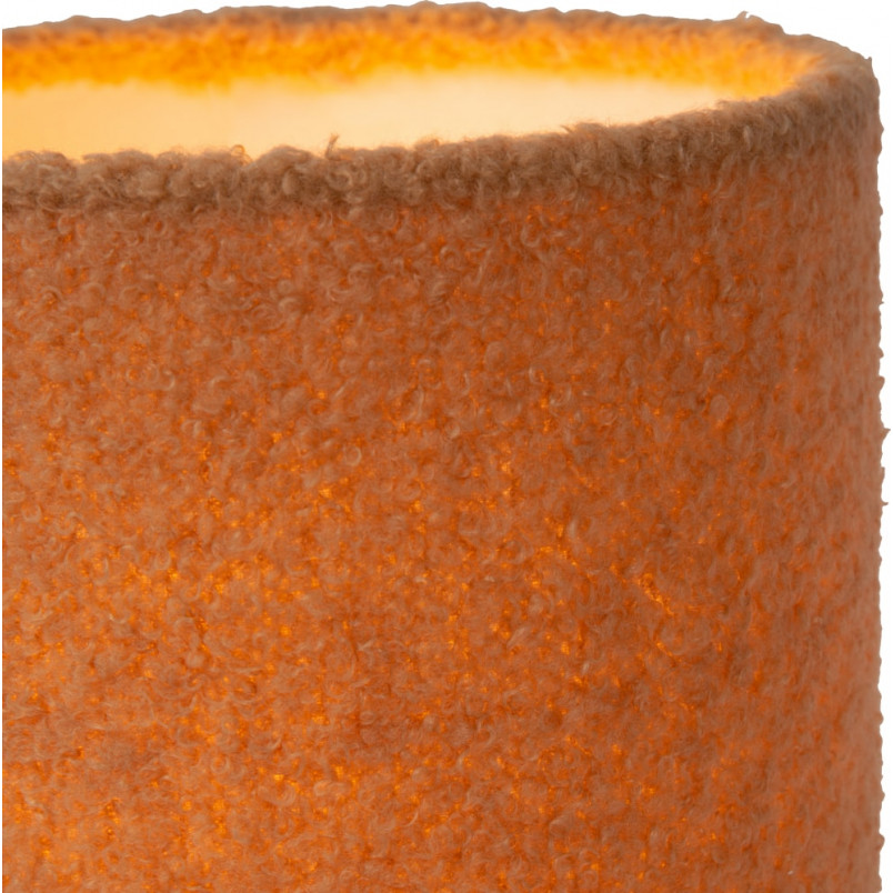 Lampa stołowa z wełnianym kloszem Woolly żółta Lucide
