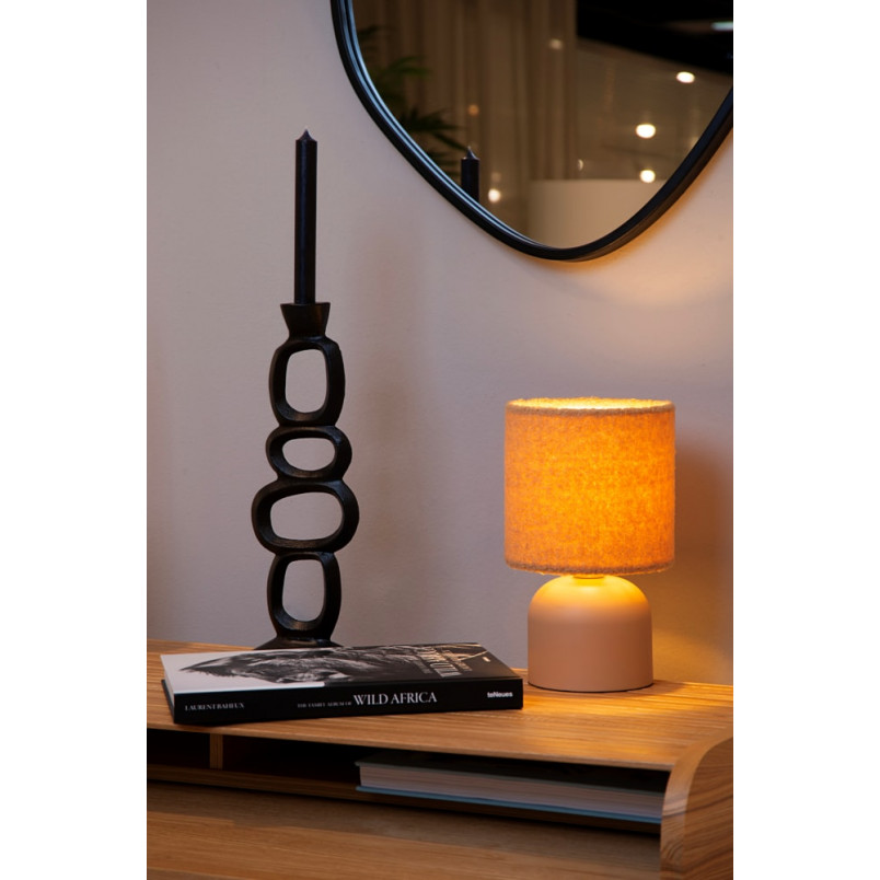 Lampa stołowa z wełnianym kloszem Woolly żółta Lucide