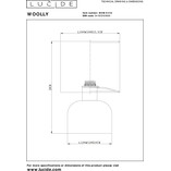Lampa stołowa z wełnianym kloszem Woolly żółta Lucide