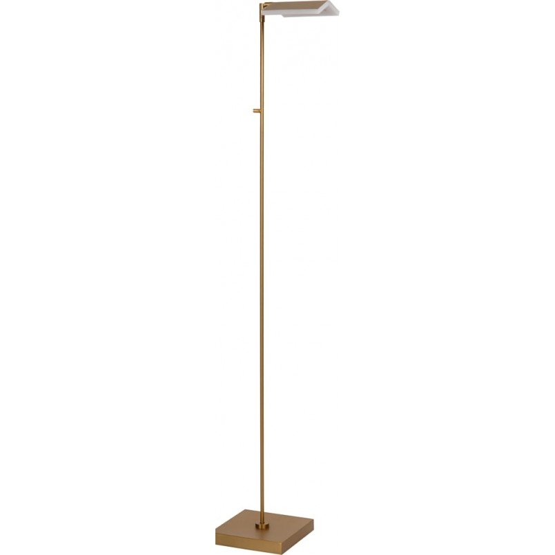 Lampa podłogowa LED Aaron | Mosiężna, ze ściemniaczem - Lucide
