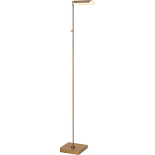 Lampa podłogowa LED Aaron | Mosiężna, ze ściemniaczem - Lucide