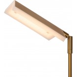 Lampa podłogowa LED Aaron | Mosiężna, ze ściemniaczem - Lucide