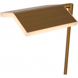 Lampa podłogowa LED Aaron | Mosiężna, ze ściemniaczem - Lucide