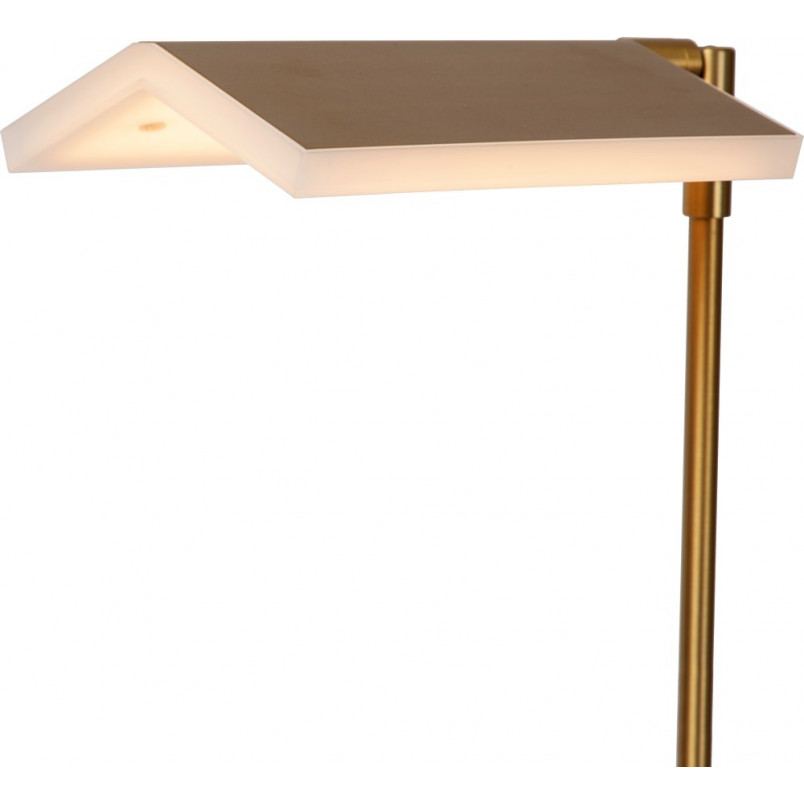 Lampa podłogowa LED Aaron | Mosiężna, ze ściemniaczem - Lucide