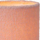 Lampa stołowa z wełnianym kloszem Woolly różowa Lucide