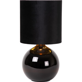 Lampa stołowa szklana podstawa Esterad czarna Lucide