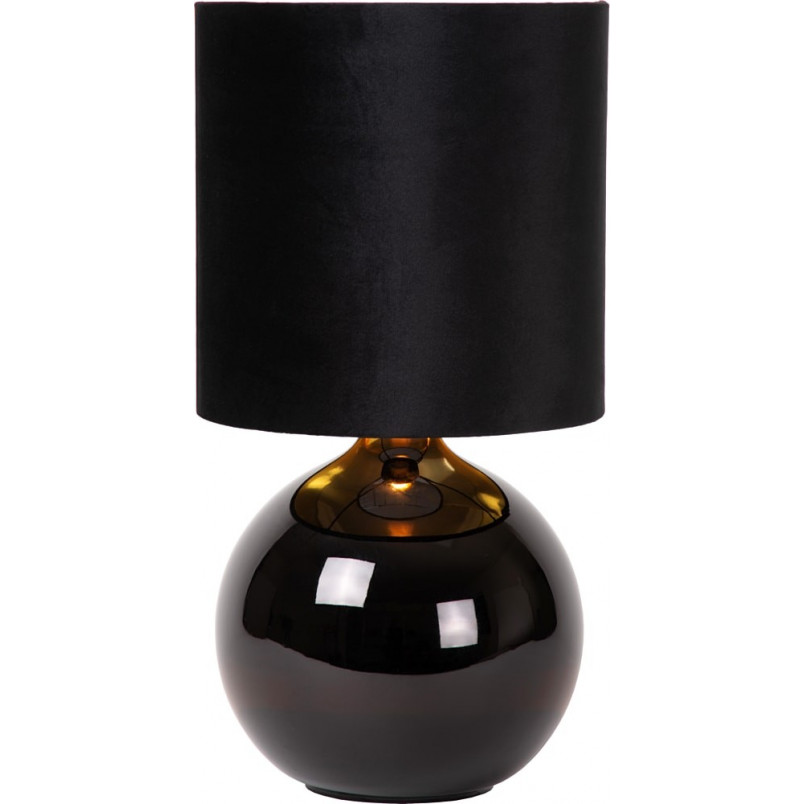 Lampa stołowa szklana podstawa Esterad czarna Lucide