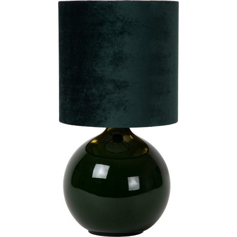 Lampa stołowa zielona Esterad Lucide - Szkło, tkanina | Sklep