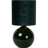 Lampa stołowa zielona Esterad Lucide - Szkło, tkanina | Sklep
